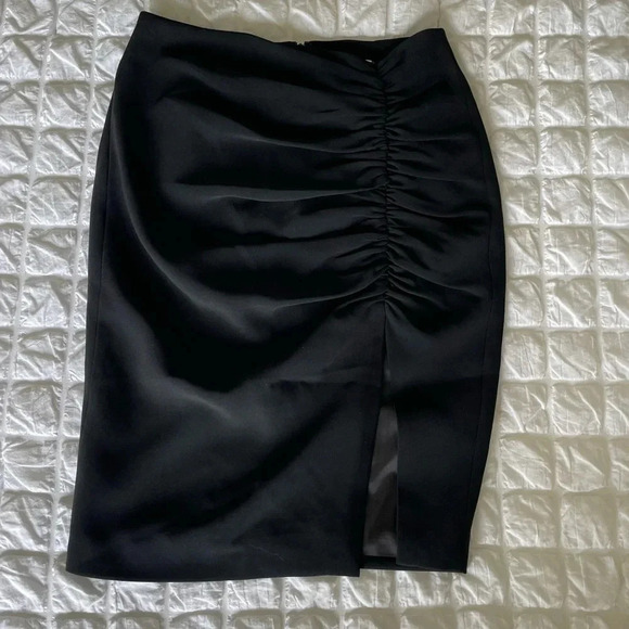Cinq a Sept black Sam ruffle skirt - Picture 3 of 9